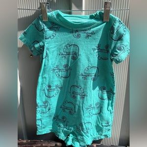 Carters Blue Iguana Romper